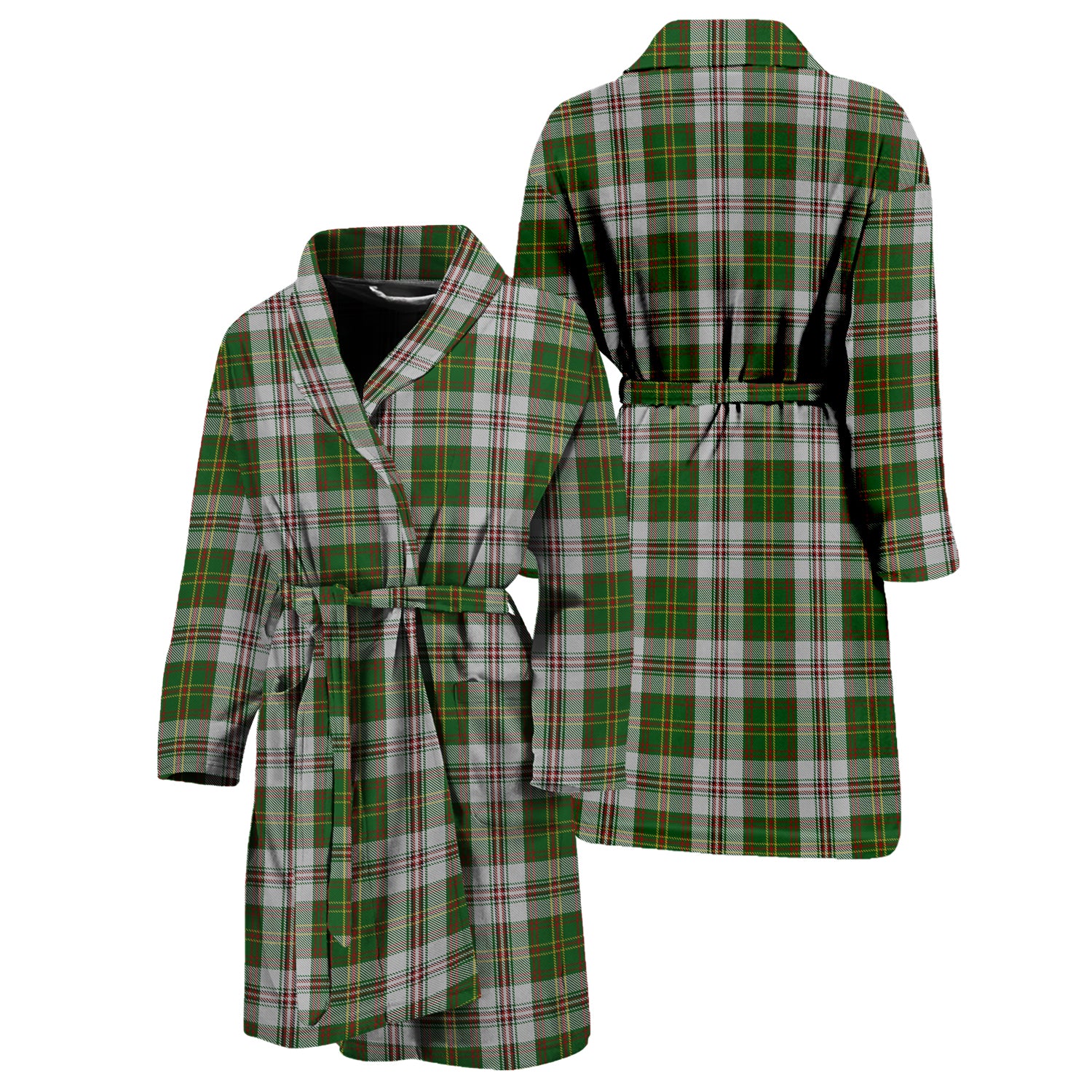 Hay White Dress Tartan Bathrobe Unisex M - Tartan Vibes Clothing