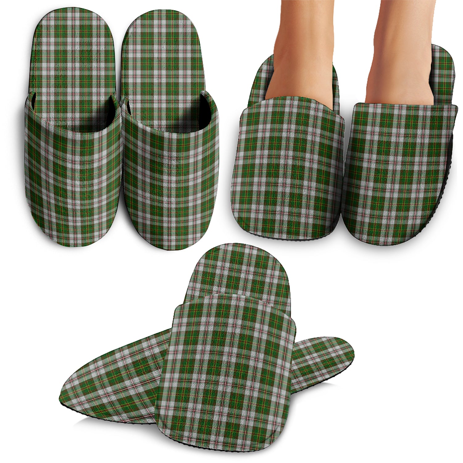 Hay White Dress Tartan Home Slippers - Tartanvibesclothing