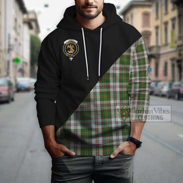 Hay White Dress Tartan Hoodie with Family Crest and Military Logo Style