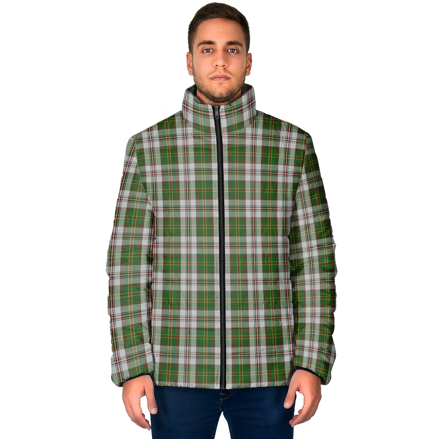 Hay White Dress Tartan Padded Jacket - Tartan Vibes Clothing