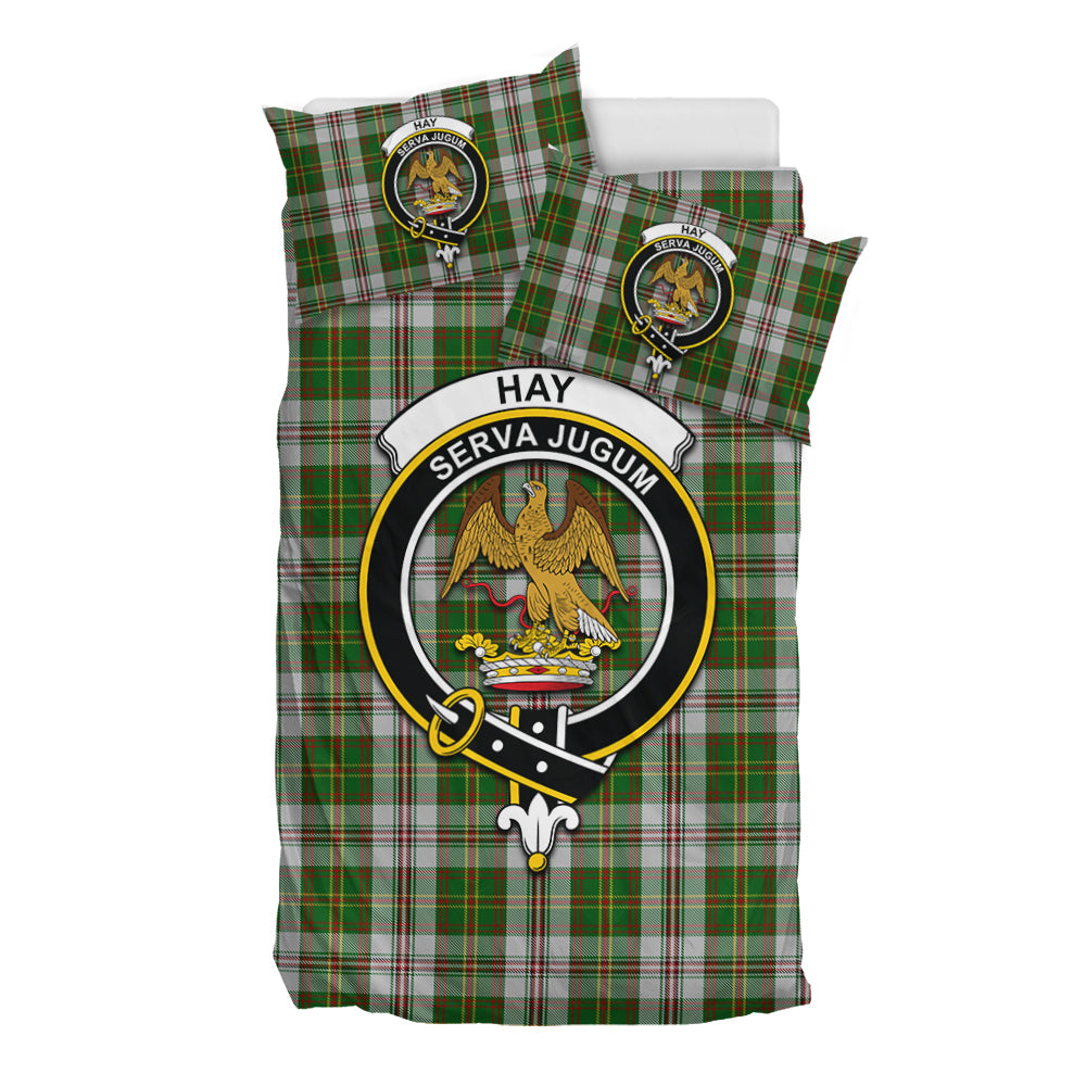 hay-white-dress-tartan-bedding-set-with-family-crest