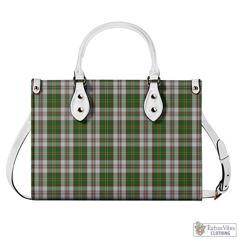 Tartan Vibes Clothing Hay White Dress Tartan Luxury Leather Handbags