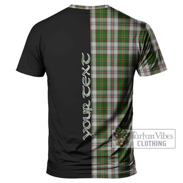 Hay White Dress Tartan T-Shirt with Family Crest and Half Of Me Style