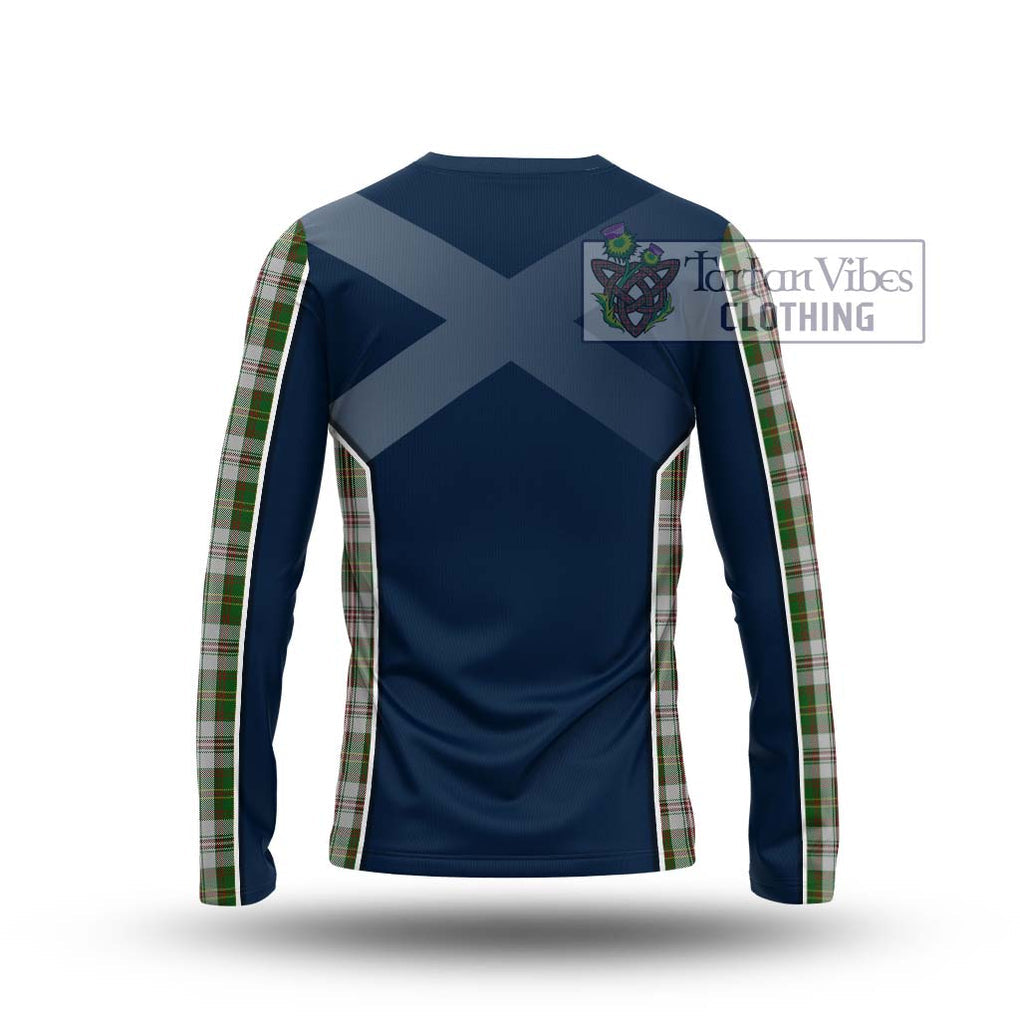 Hay White Dress Tartan Long Sleeve T-Shirt with Family Crest and Lion Rampant Vibes Sport Style - Tartan Vibes Clothing