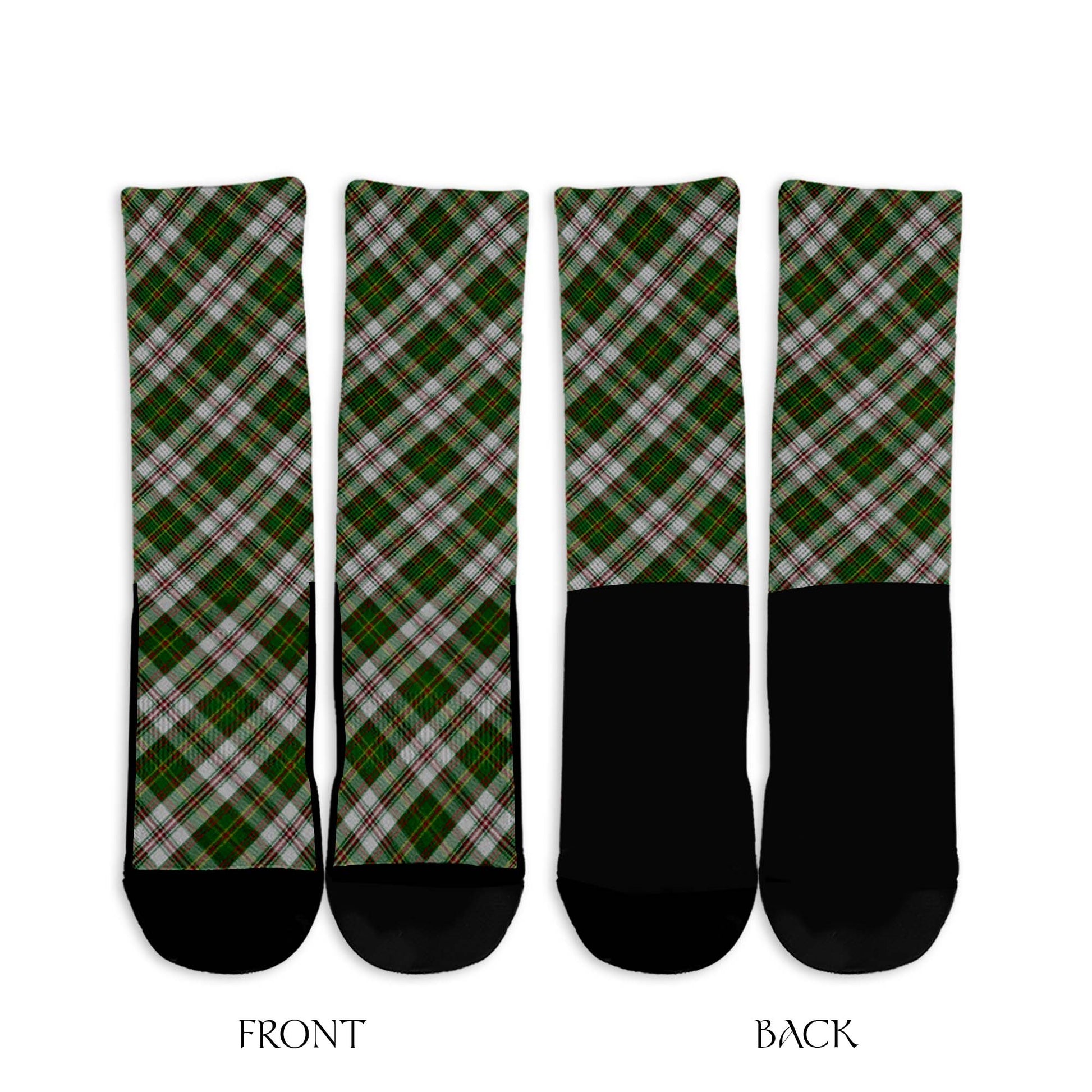 Hay White Dress Tartan Crew Socks Cross Tartan Style - Tartanvibesclothing