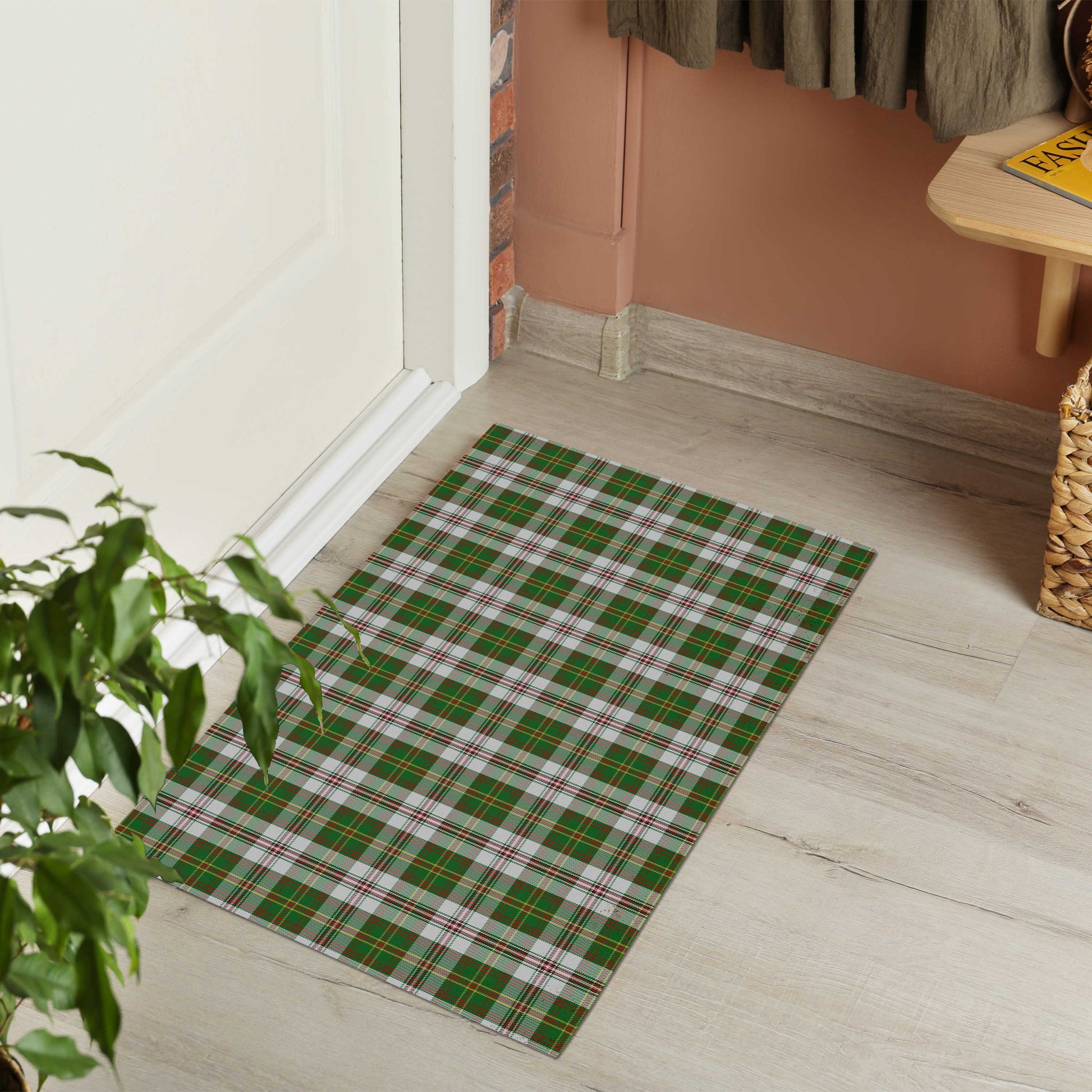 Hay White Dress Tartan Door Mat - Tartanvibesclothing