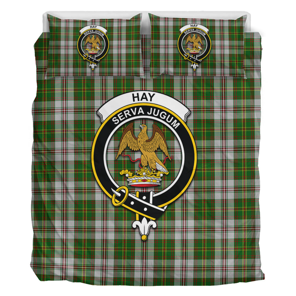 hay-white-dress-tartan-bedding-set-with-family-crest