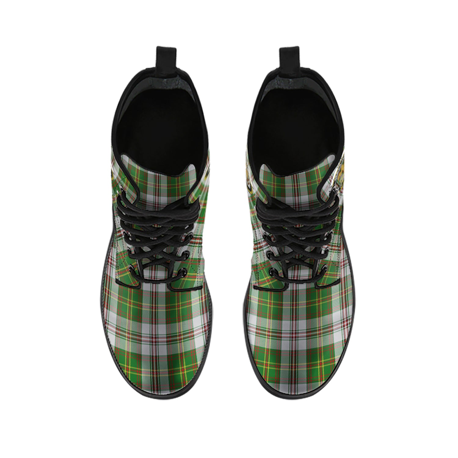 hay-white-dress-tartan-leather-boots-with-family-crest