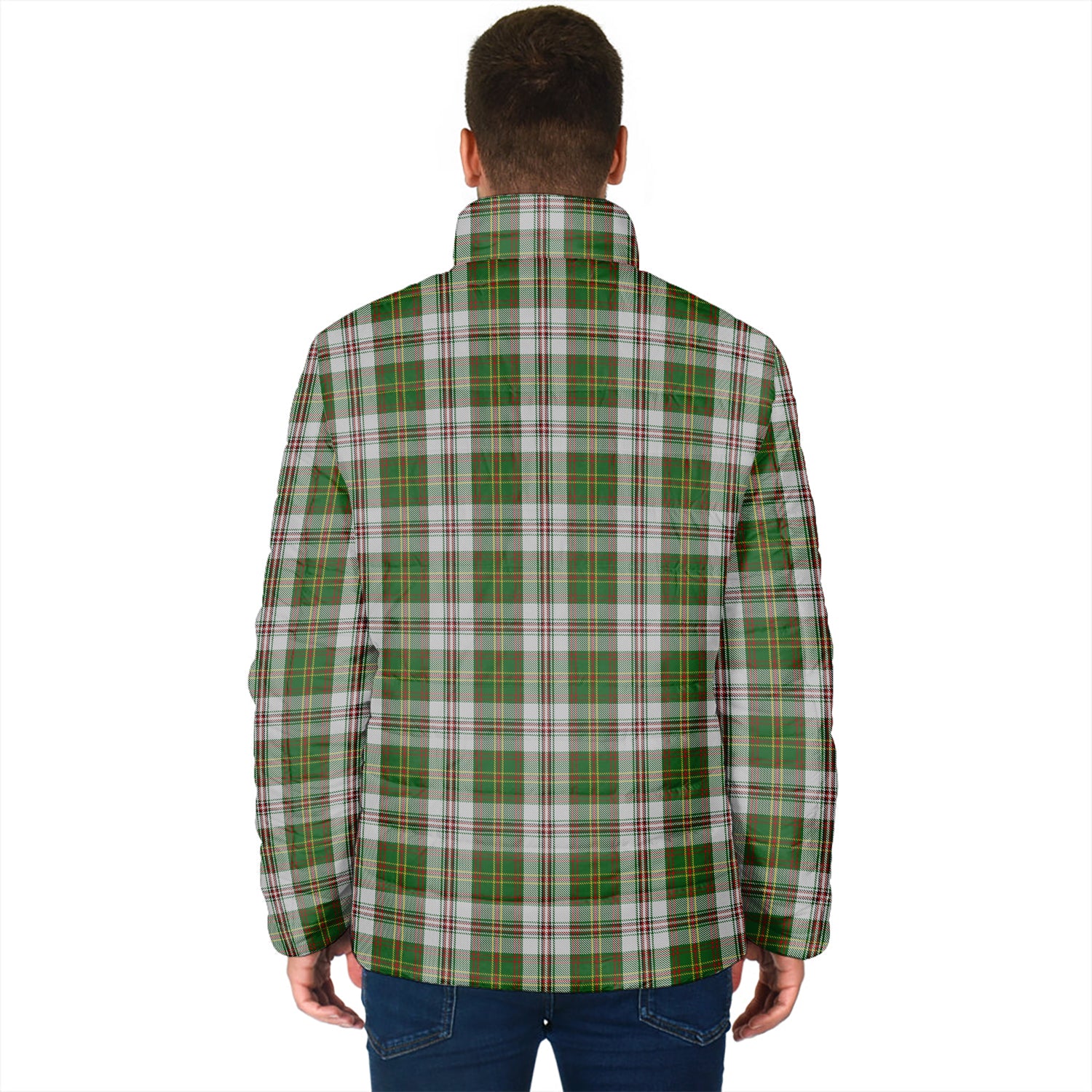 Hay White Dress Tartan Padded Jacket - Tartanvibesclothing