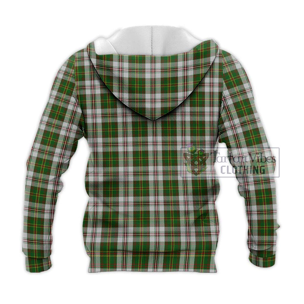 Hay White Dress Tartan Knitted Hoodie with Family Crest DNA In Me Style - Tartanvibesclothing Shop