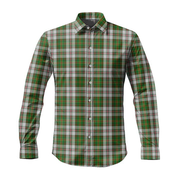 Hay White Dress Tartan Long Sleeve Button Up Shirt