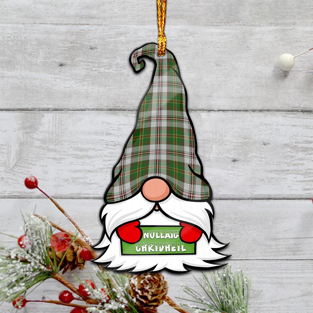 Hay White Dress Gnome Christmas Ornament with His Tartan Christmas Hat - Tartan Vibes Clothing