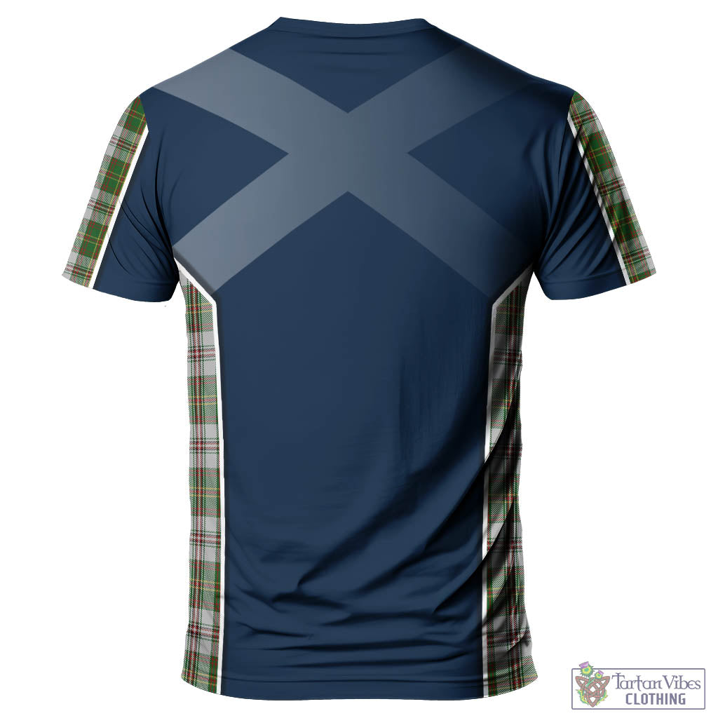 Tartan Vibes Clothing Hay White Dress Tartan T-Shirt with Family Crest and Scottish Thistle Vibes Sport Style