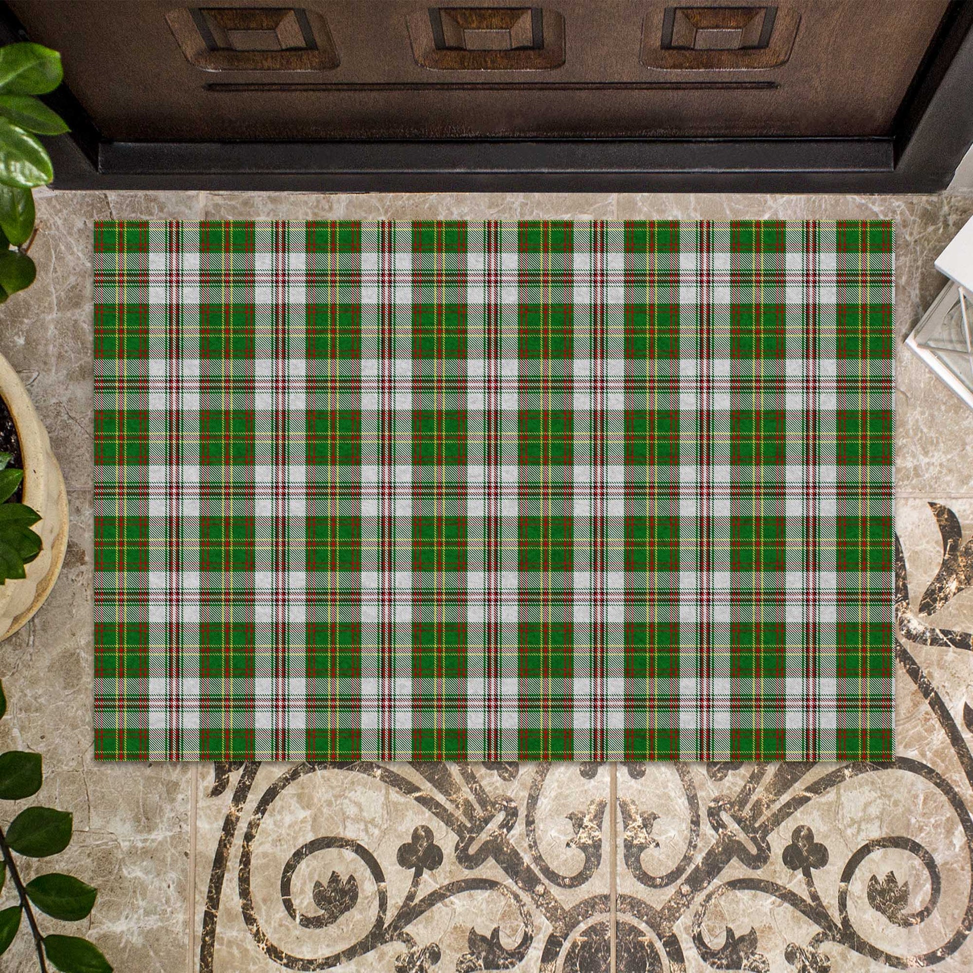 Hay White Dress Tartan Door Mat - Tartanvibesclothing