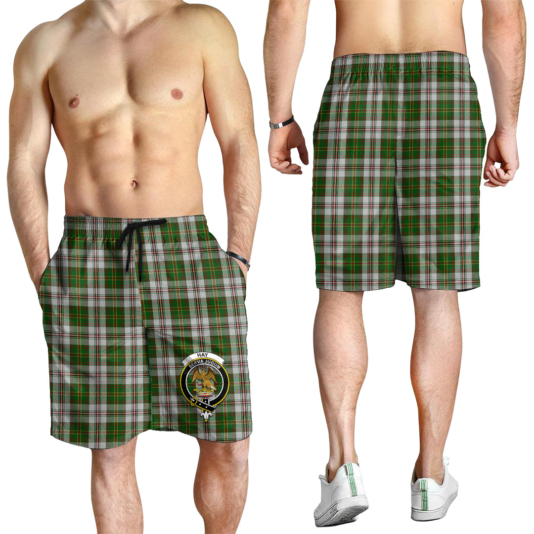hay-white-dress-tartan-mens-shorts-with-family-crest