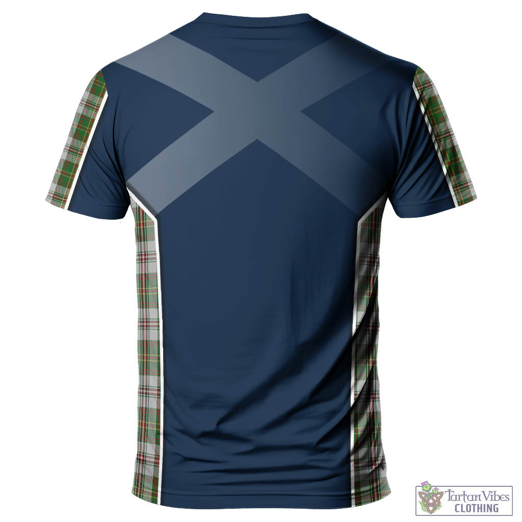 Tartan Vibes Clothing Hay White Dress Tartan T-Shirt with Family Crest and Lion Rampant Vibes Sport Style