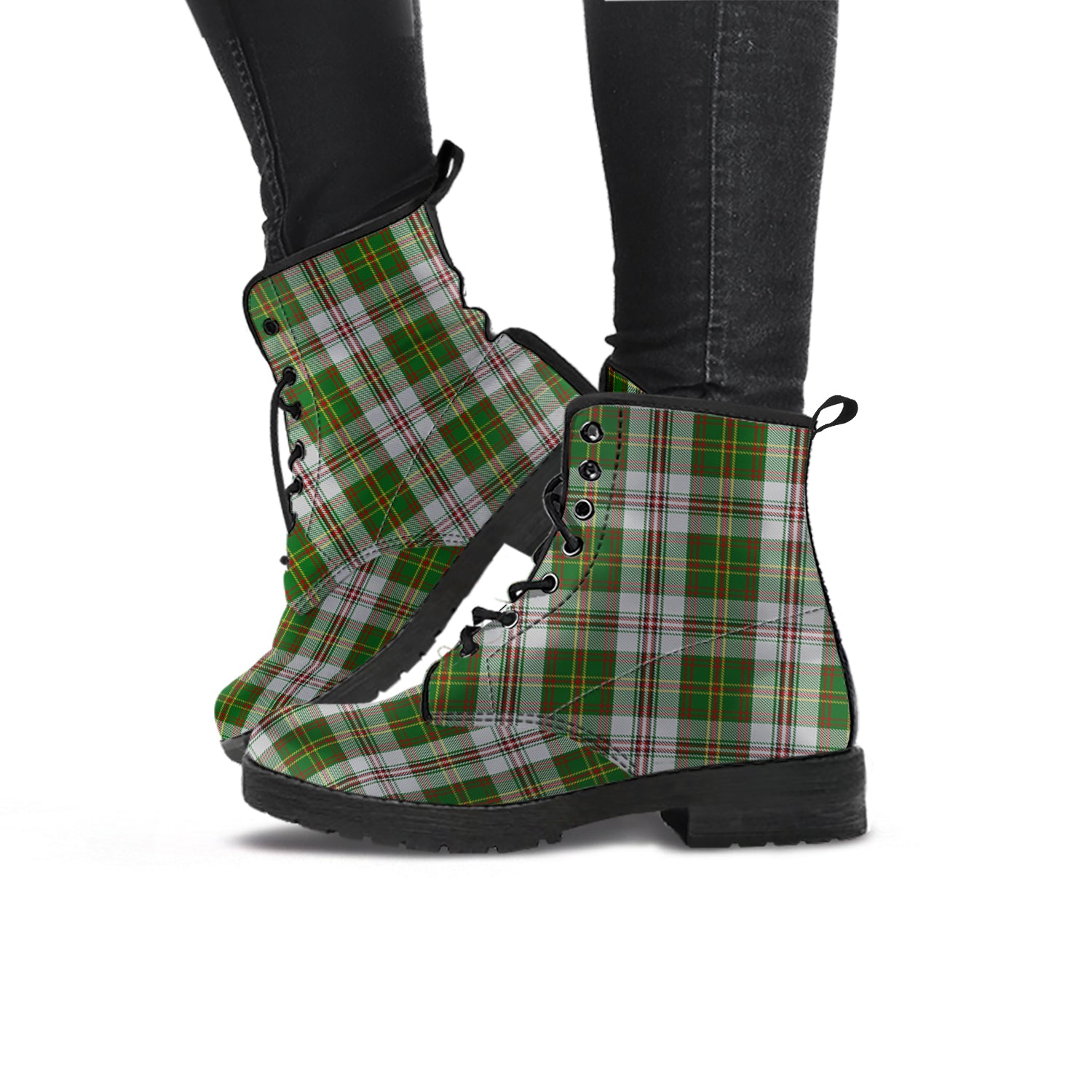 hay-white-dress-tartan-leather-boots