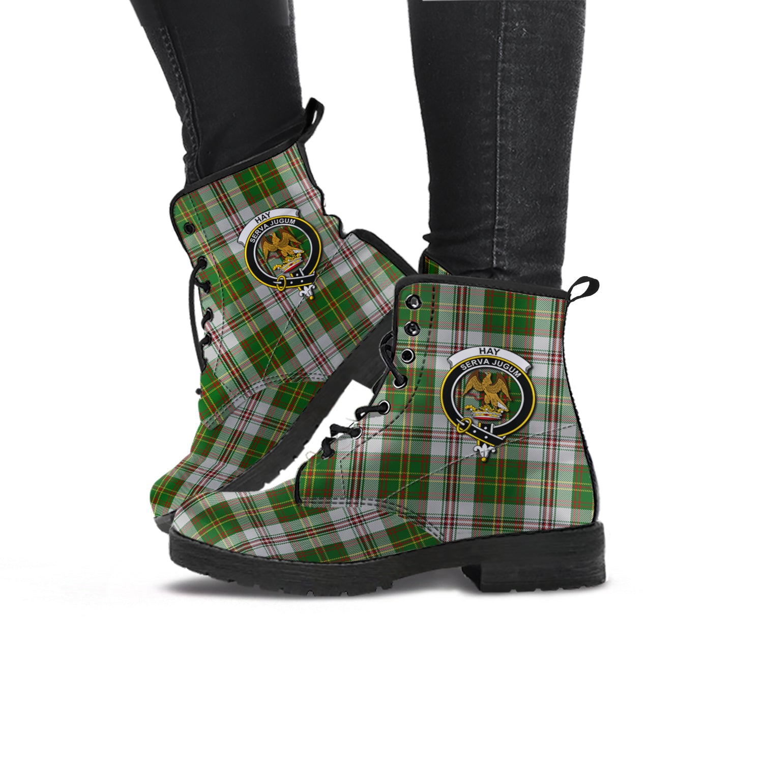 hay-white-dress-tartan-leather-boots-with-family-crest