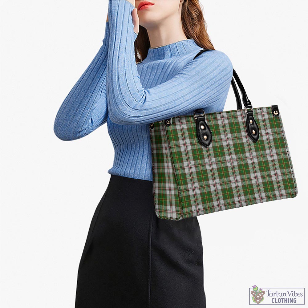 Tartan Vibes Clothing Hay White Dress Tartan Luxury Leather Handbags