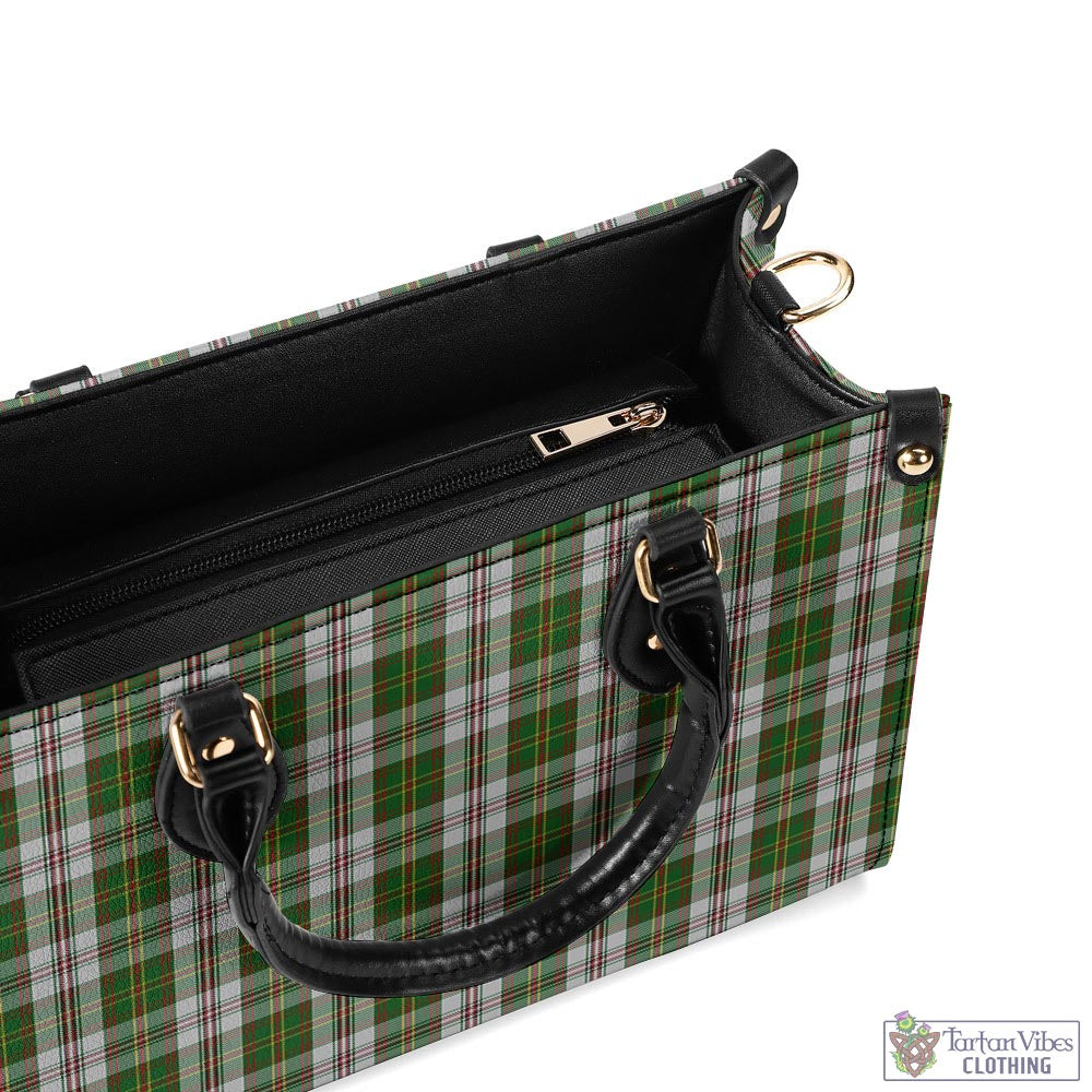 Tartan Vibes Clothing Hay White Dress Tartan Luxury Leather Handbags