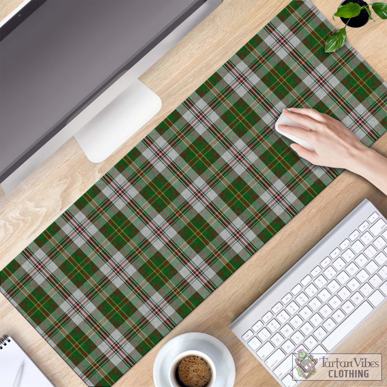 Tartan Vibes Clothing Hay White Dress Tartan Mouse Pad