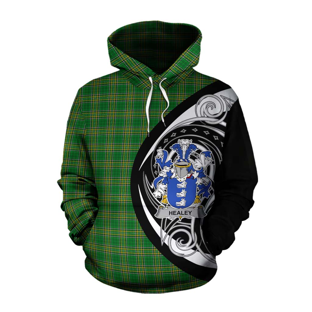 Healey Irish Clan Cotton Hoodie Celtic Circle Style Pullover Hoodie XS - Tartan Vibes Clothing