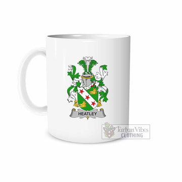 Heatley Irish Clan Coat of Arms Ceramic Mug