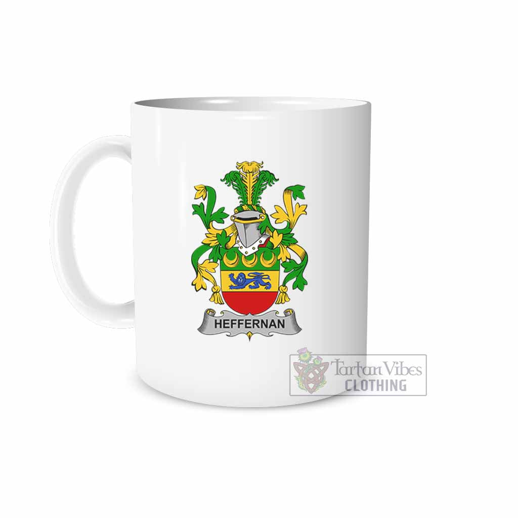 Tartan Vibes Clothing Heffernan Irish Clan Coat of Arms Ceramic Mug