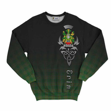 Heffernan Irish Clan Sweatshirt with Coat of Arms Erin Go Bragh Celtic Inspired Unisex - Tartan Vibes Clothing