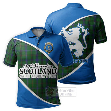 Henderson Family Crest Tartan Polo Shirt Celebrate Saint Andrew's Day in Style