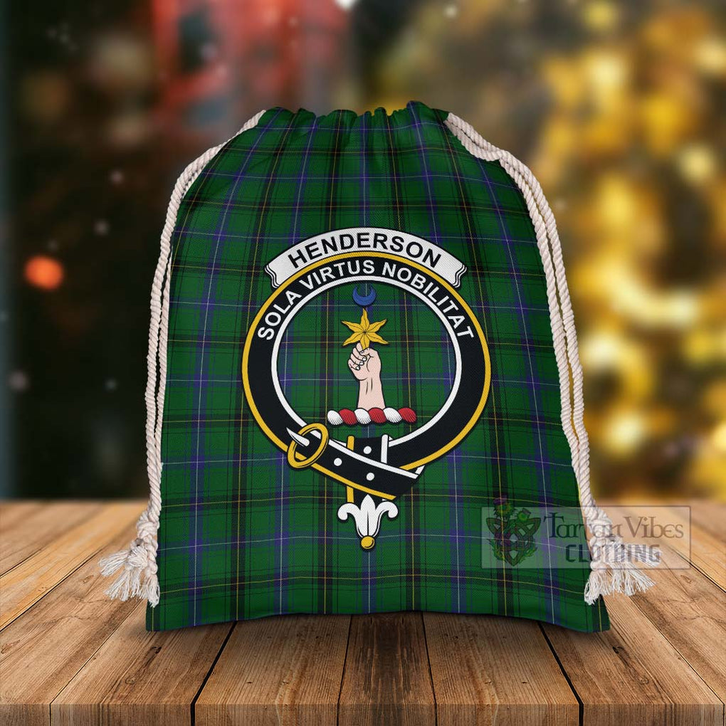 Tartan Vibes Clothing Henderson Tartan Christmas Santa's Bag with Family Crest