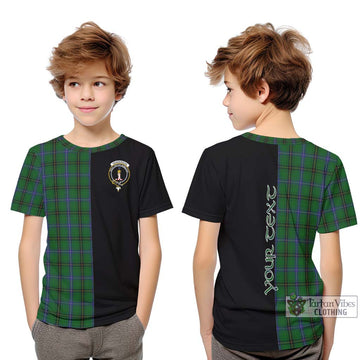 Henderson Tartan Kid T-Shirt with Family Crest and Half Of Me Style