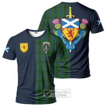 Henderson Tartan T-Shirt Alba with Scottish Lion Royal Arm Half Style