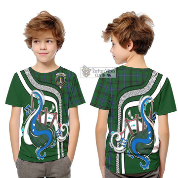 Henderson Tartan Kid T-Shirt with Epic Bagpipe Style