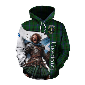 Henderson Crest Tartan Cotton Hoodie Inspired by the Freedom of Scottish Warrior