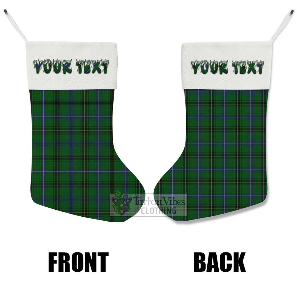 Tartan Vibes Clothing Henderson Tartan Christmas Stocking with Personalized Text