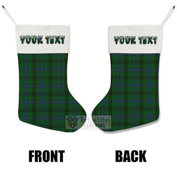 Henderson Tartan Christmas Stocking with Personalized Text