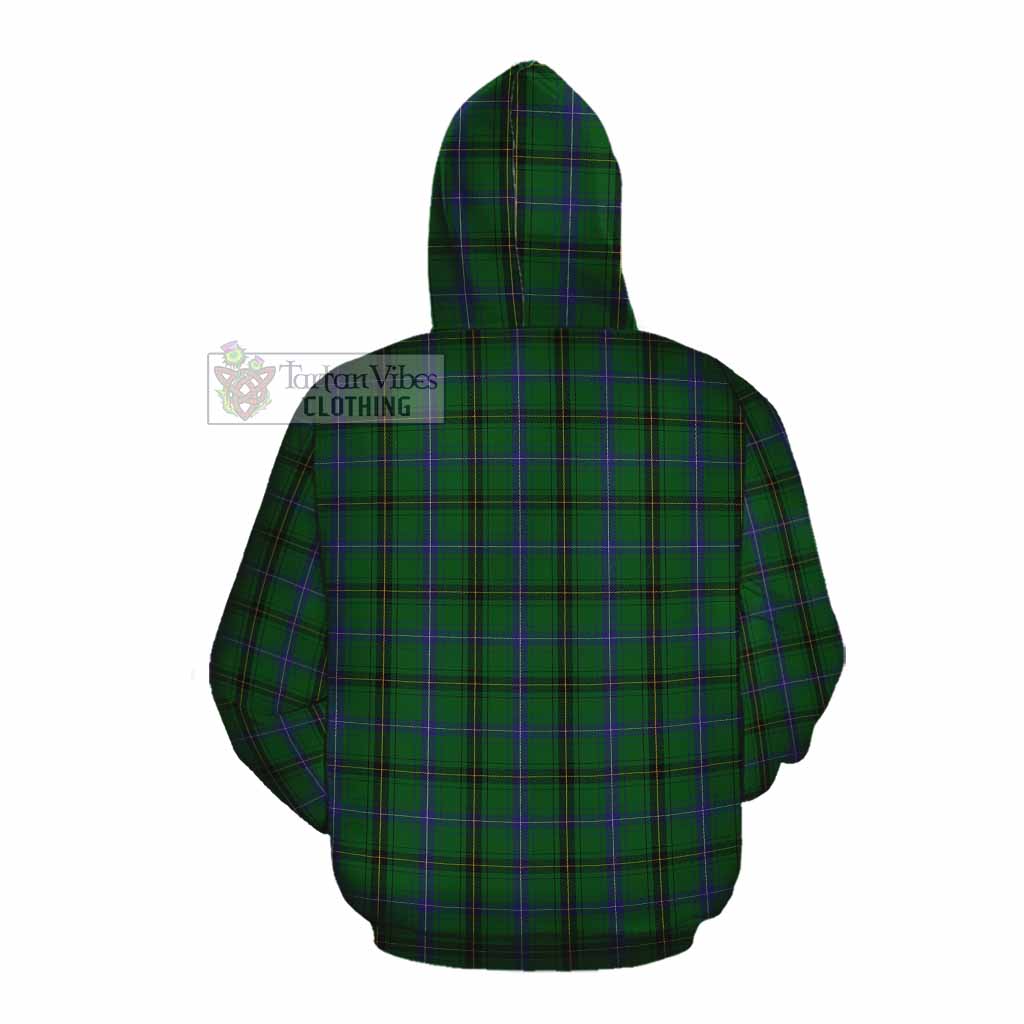 Tartan Vibes Clothing Henderson Tartan Cotton Hoodie with Family Crest DNA In Me Style