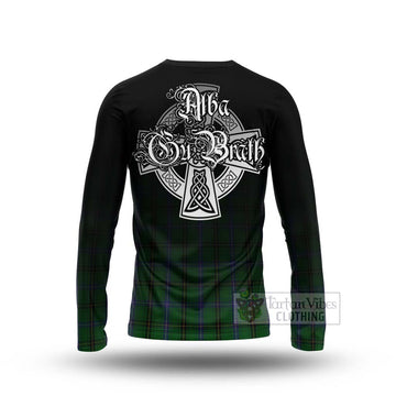 Henderson Tartan Long Sleeve T-Shirt Featuring Alba Gu Brath Family Crest Celtic Inspired