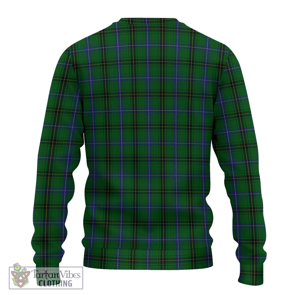 Henderson Tartan Knitted Sweater with Family Crest DNA In Me Style - Tartanvibesclothing Shop