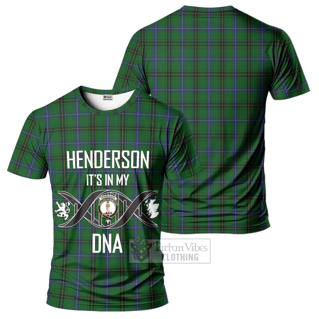 Henderson Tartan T-Shirt with Family Crest DNA In Me Style - Tartan Vibes Clothing