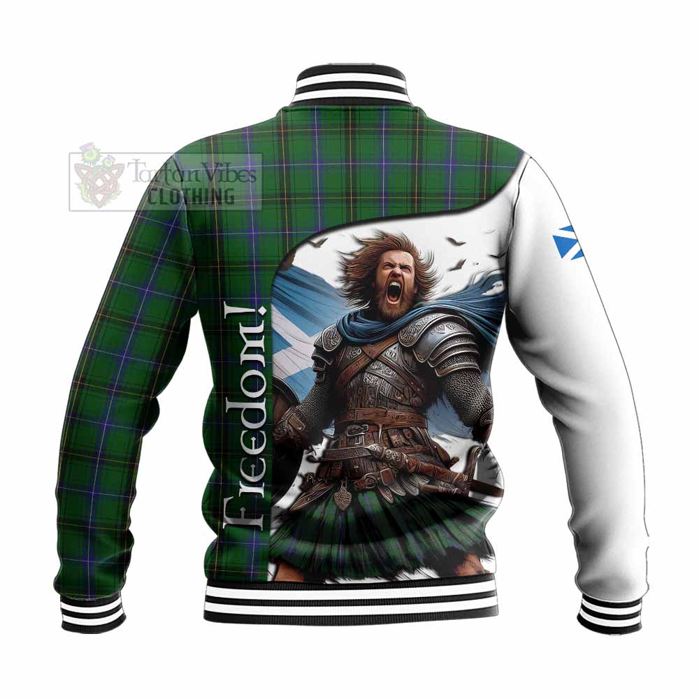 Tartan Vibes Clothing Henderson Crest Tartan Baseball Jacket Inspired by the Freedom of Scottish Warrior