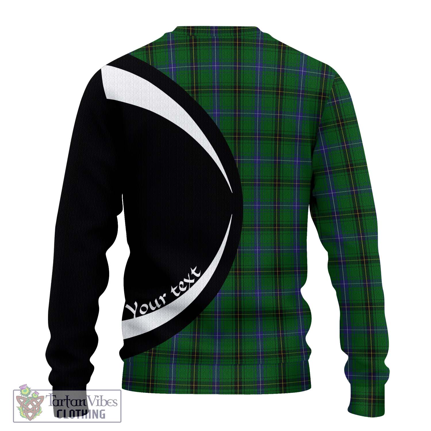 Henderson Tartan Ugly Sweater with Family Crest Circle Style - Tartan Vibes Clothing