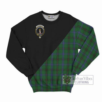 Henderson Tartan Sweatshirt with Family Crest and Military Logo Style