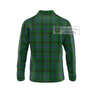 Henderson Tartan Long Sleeve Polo Shirt with Family Crest DNA In Me Style