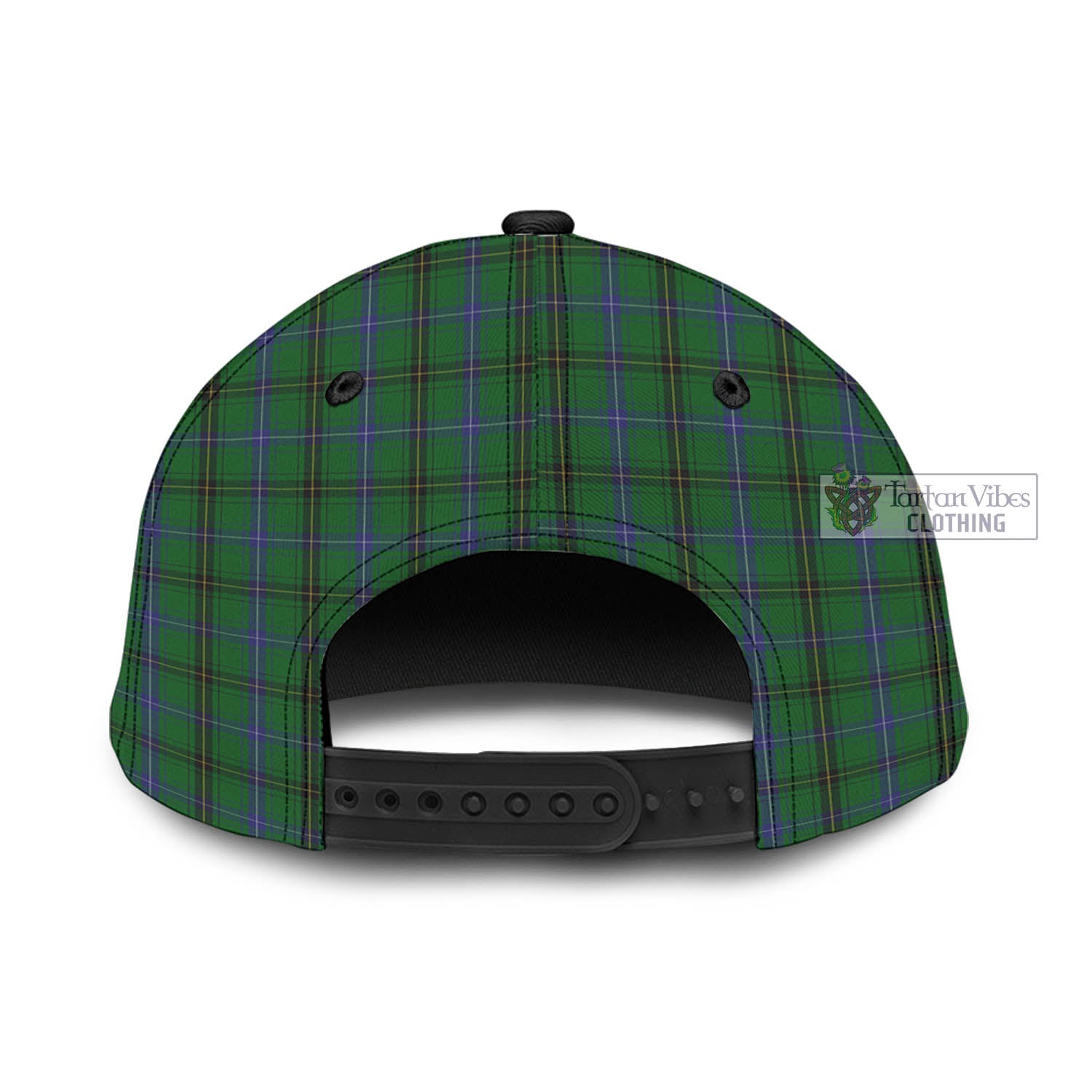 Tartan Vibes Clothing Henderson Tartan Classic Cap with Family Crest In Me Style