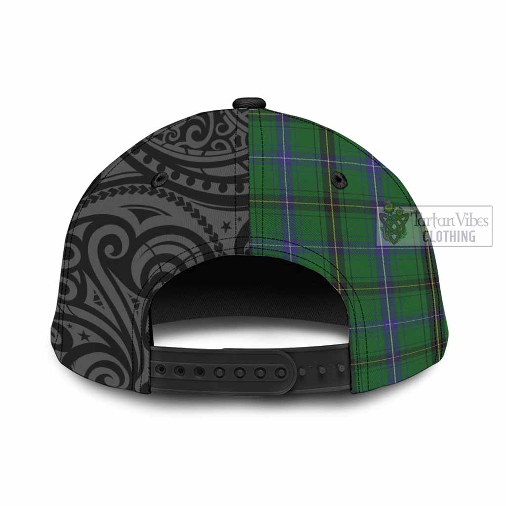 Tartan Vibes Clothing Henderson Tartan Classic Cap with New Zealand Silver Fern Half Style