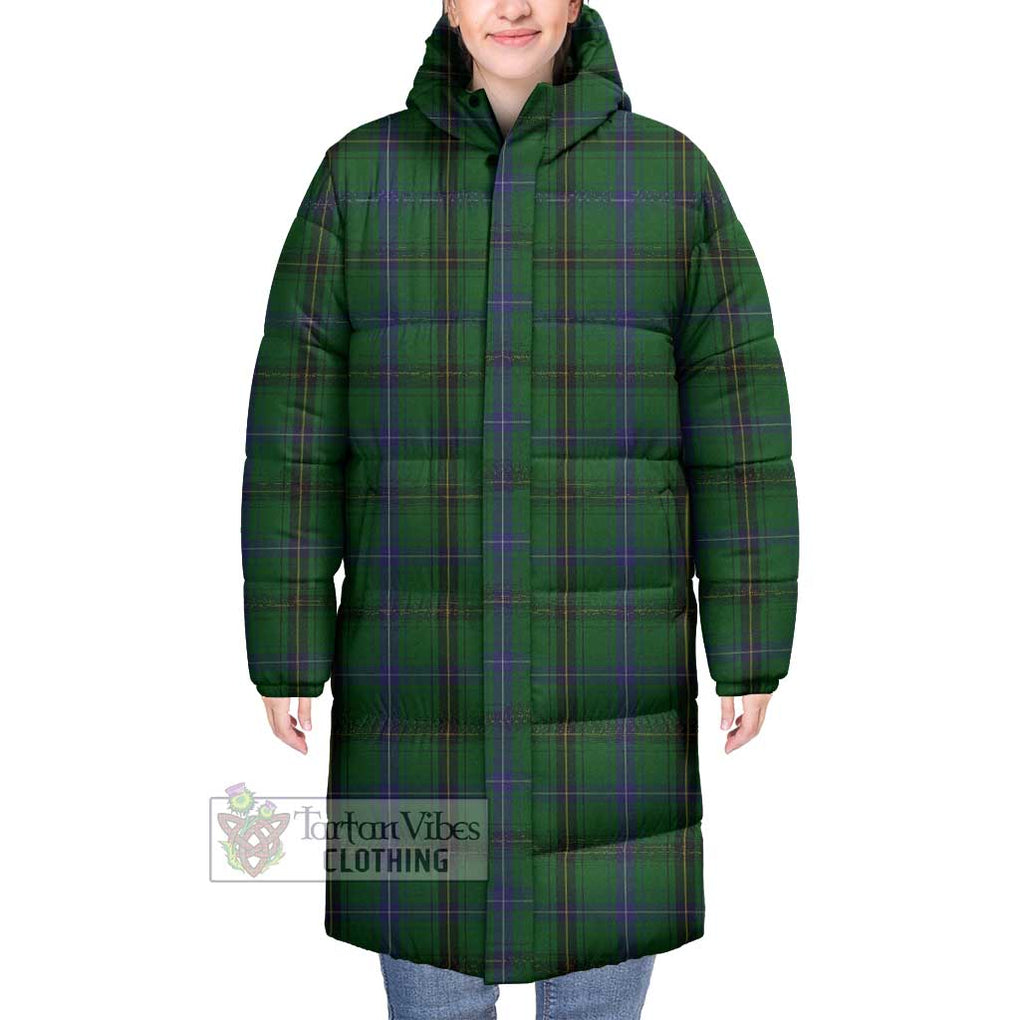 Tartan Vibes Clothing Henderson Tartan Long Down Jacket