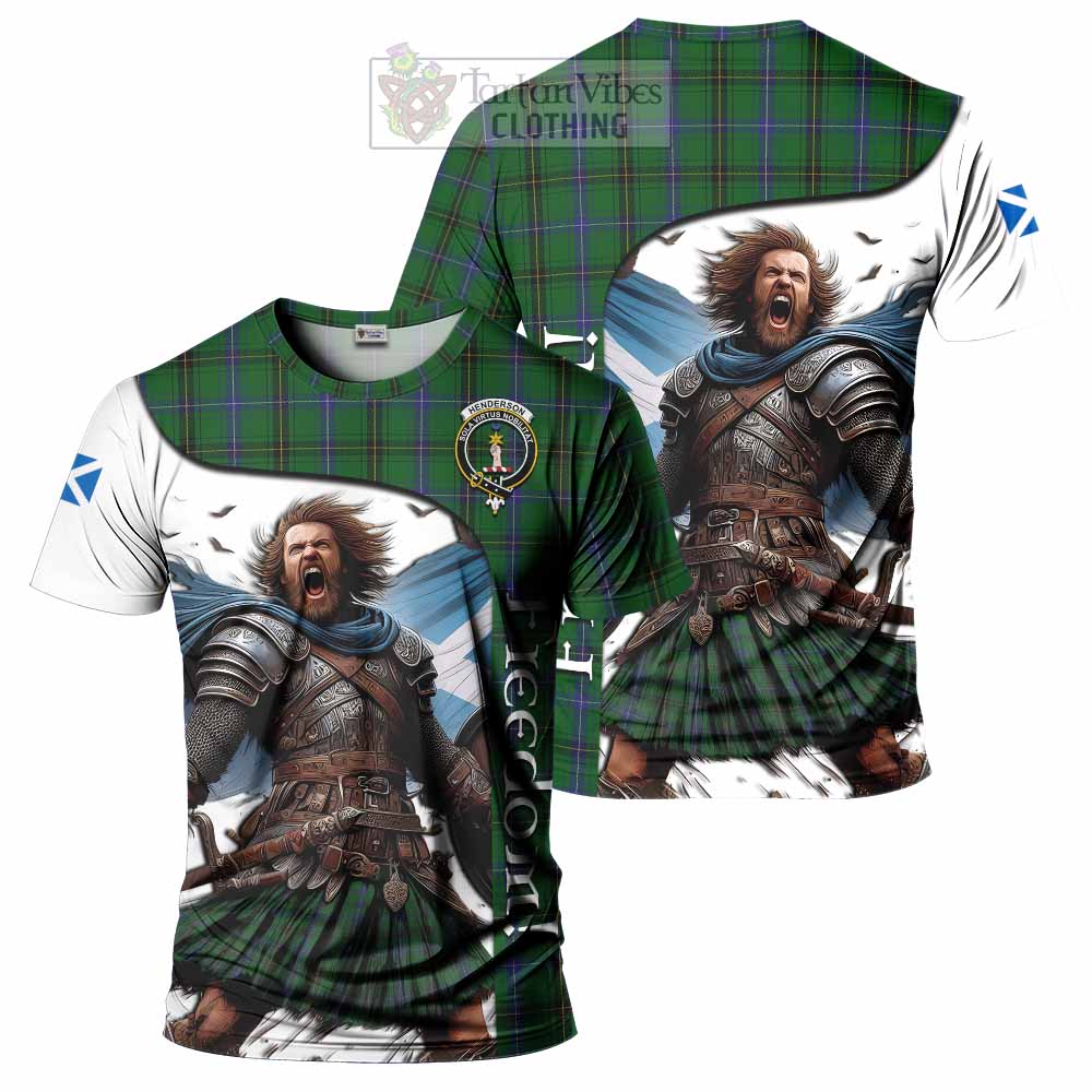 Henderson Crest Tartan T-Shirt Inspired by the Freedom of Scottish Warrior