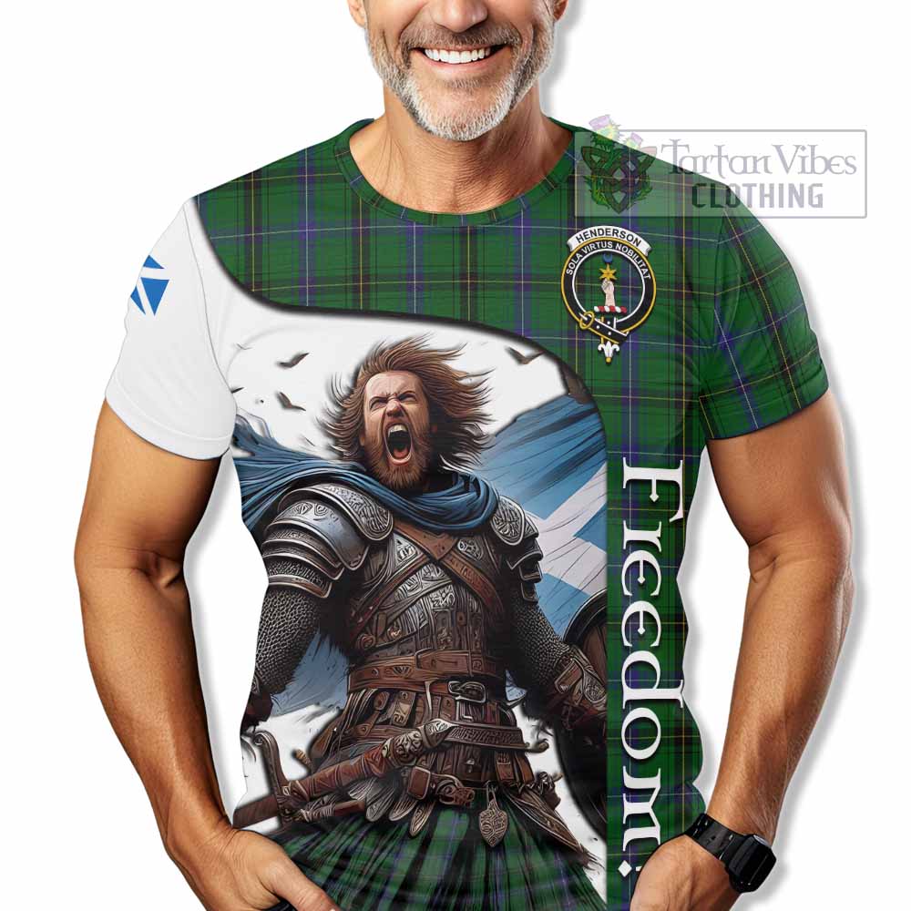 Henderson Crest Tartan T-Shirt Inspired by the Freedom of Scottish Warrior